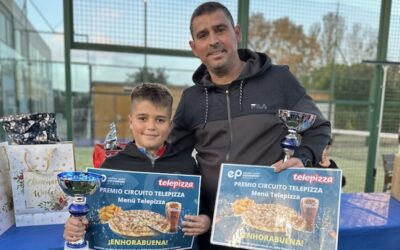 Kilian Sánchez y Félix Sánchez, Campeones del 25º Torneo Circuito Telepizza Padres e Hijos Nivel 4